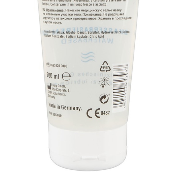 Lubrifiant à base d'eau végétalien 200ml 